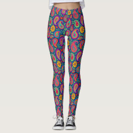 Bohemisch Paisley Print Leggings