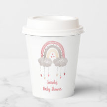 Bohemisch Rainbow Baby Showpapier-Becher