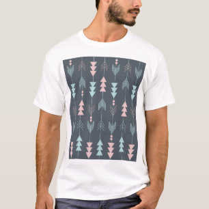 Bohemisch Style Boho: Ethnisches nahtloses Muster T-Shirt