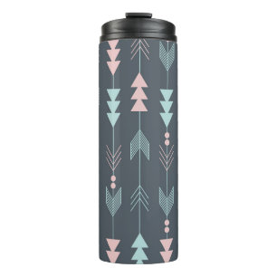 Bohemisch Style Boho: Ethnisches nahtloses Muster Thermosbecher