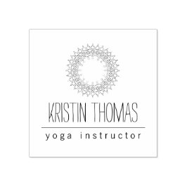 Bohemisch Sun Mandala Personalisiert Gummistempel