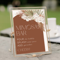 Bohemisch Terracotta Floral & Feathers Mimosa Bar