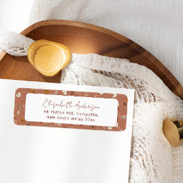 Bohemisch Terracotta Wildblumen Brautparty