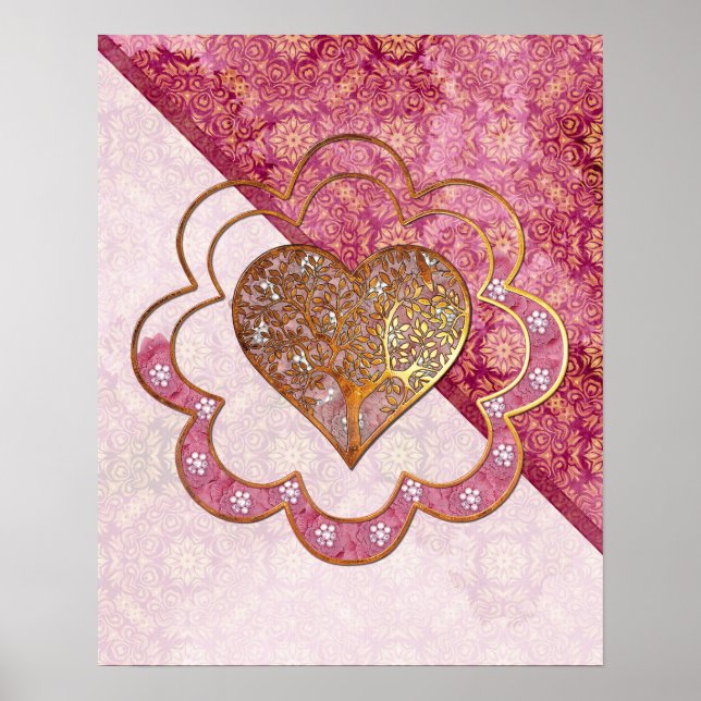 Bohemisch Valentine Whimsey 3D Poster (Vorne)