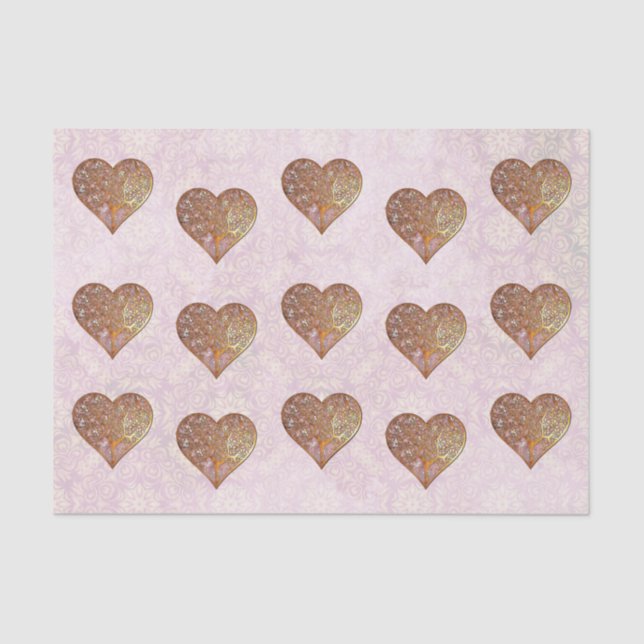 Bohemisch Valentine Whimsey 3D VALENTINES WEDINES Seidenpapier (Vorderseite)