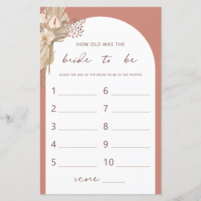 Bohemisch Wie alt war das Brautduschenspiel (Vorderseite)