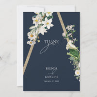 Bohemisch Wood Pyramid White Florals Blue Wedding