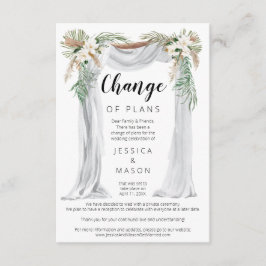 Bohemische Arch-Hochzeit verzögert Ankündigung