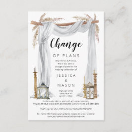 Bohemische Arch-Hochzeit verzögert Ankündigung