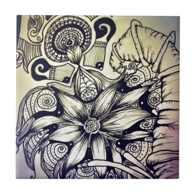 Bohemische Art Fliese (Vorderseite)