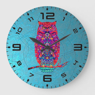 Bohemische Augenuhr - Whimsy & Style in jedem Tick Große Wanduhr