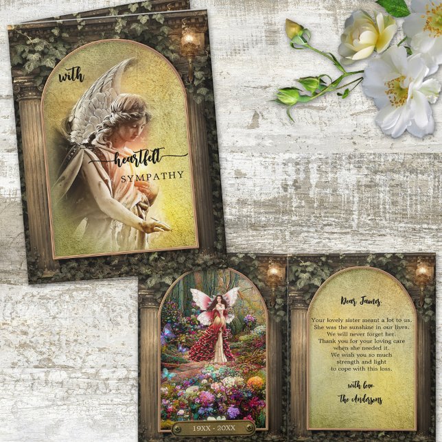 Bohemische Beileid Foto Condolences Karte (Von Creator hochgeladen)