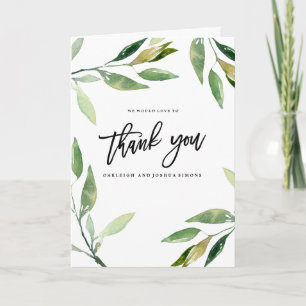 Bohemische Blätter Vielen Dank Foto Card Dankeskarte