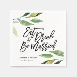 Bohemische Blätter Wedding Napkin Serviette