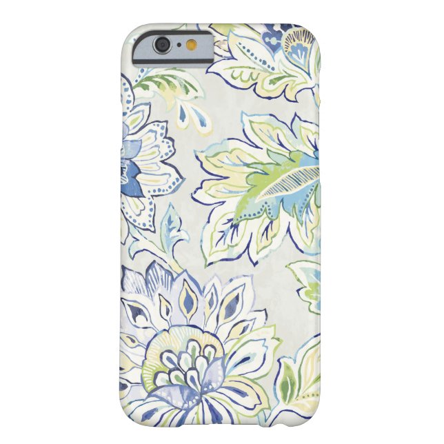 Bohemische blaue Blume Case-Mate iPhone Hülle (Rückseite)