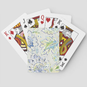 Bohemische blaue Blume Spielkarten