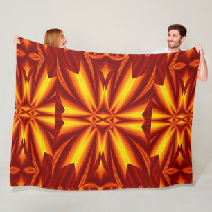 Bohemische Blume 102 Fleecedecke