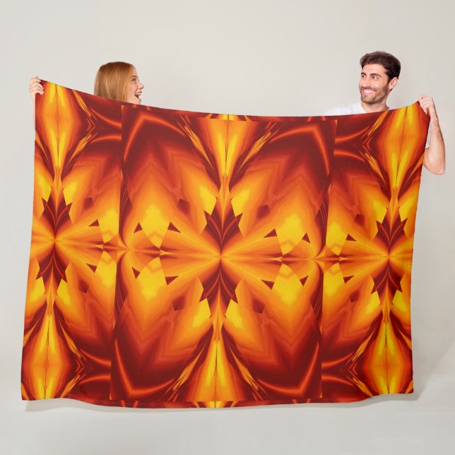 Bohemische Blume 109 Fleecedecke (Beispiel)