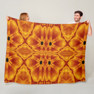 Bohemische Blume 114 Fleecedecke