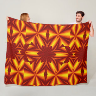 Bohemische Blume 25 Fleecedecke