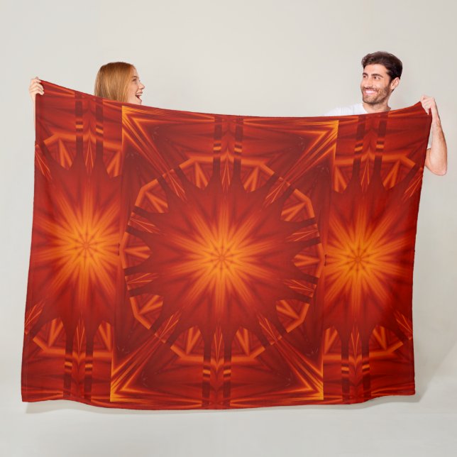 Bohemische Blume 261 Fleecedecke (Beispiel)