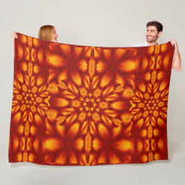 Bohemische Blume 73 Fleecedecke