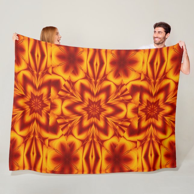 Bohemische Blume 76 Fleecedecke (Beispiel)