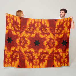 Bohemische Blume 81 Fleecedecke