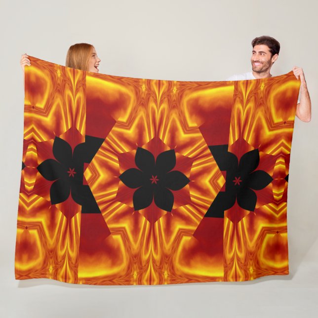 Bohemische Blume 88 Fleecedecke (Beispiel)