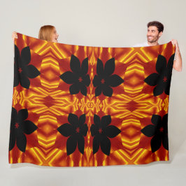 Bohemische Blume 89 Fleecedecke