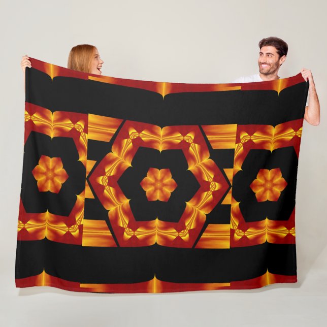 Bohemische Blume 90 Fleecedecke (Beispiel)