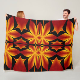 Bohemische Blume 92 Fleecedecke