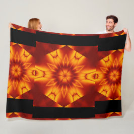 Bohemische Blume 95 Fleecedecke