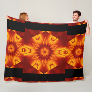 Bohemische Blume 95 Fleecedecke