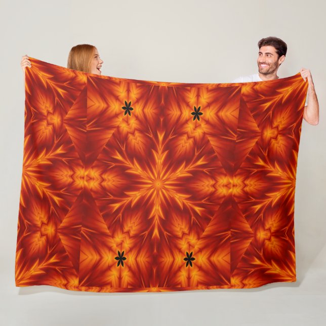 Bohemische Blume 96 Fleecedecke (Beispiel)