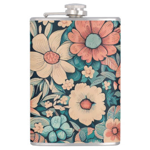 Bohemische Blume Flachmann