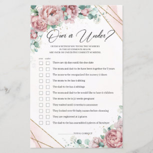 Bohemische Blume Imitate Gold über oder unter Baby