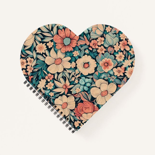 Bohemische Blume Notizbuch (Vorderseite)