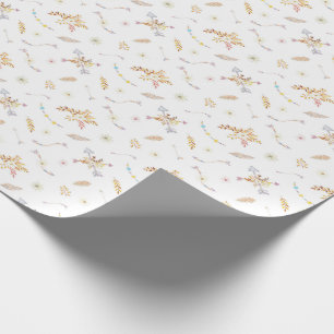 Bohemische Blume und Pfeile Geschenkpapier