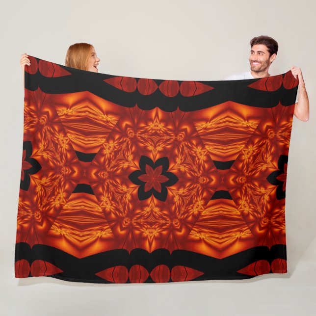 Bohemische Blume zur Brandbekämpfung 78 Fleecedecke (Beispiel)