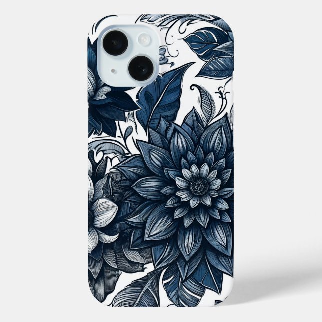 Bohemische Blumen- und Blütendrucke Case-Mate iPhone Hülle (Rückseite)