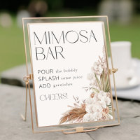 Bohemische Blumen und Feathers Mimosa Bar