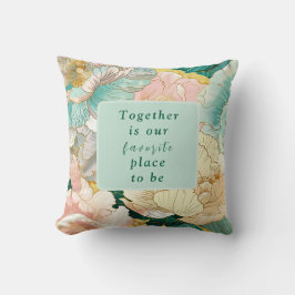 Bohemische Blumenhochzeit Kissen