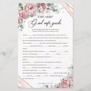 Bohemische Blush-Blume Die gute Ehefrau der 50er J