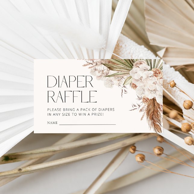 Bohemische Blütendusche und Federn Kinderdusche Begleitkarte (Von Creator hochgeladen)