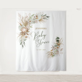 Bohemische Boho Babydusche Dekoration Hintergrund Wandteppich