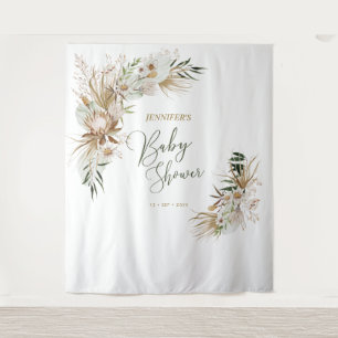 Bohemische Boho Babydusche Dekoration Hintergrund Wandteppich