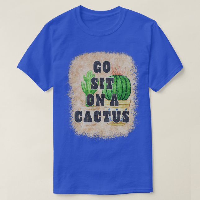 Bohemische Boho Style Sukkulationen Cacti Sprichwo T-Shirt (Design vorne)