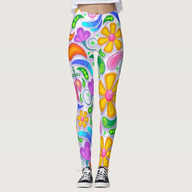 BOHEMISCHE BOHO YOGA PANS LEGGINGS (Vorderseite)