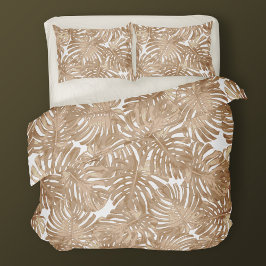 Bohemische braune tropische Blätter